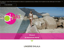 Tablet Screenshot of lingerie-ohlala.be